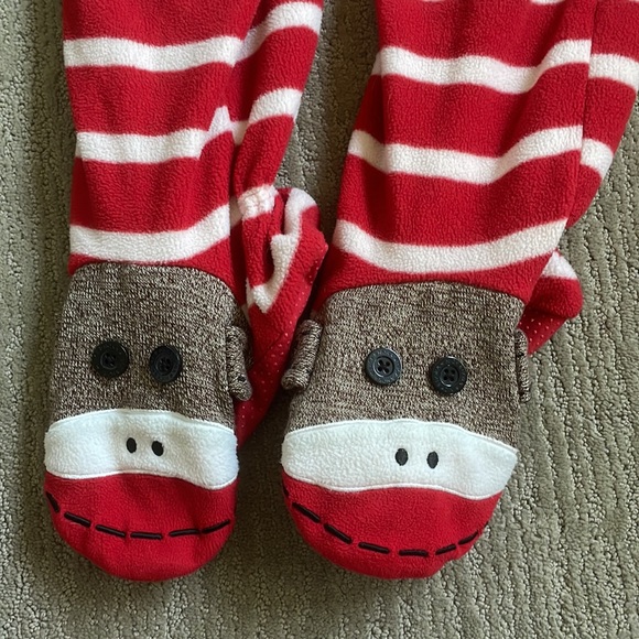 Nick & Nora Sock Monkey onesie - Picture 6 of 7